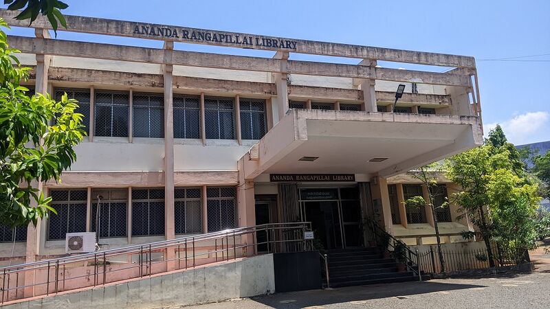 File:Pondicherry Anandaranga Pillai Library 1.jpg
