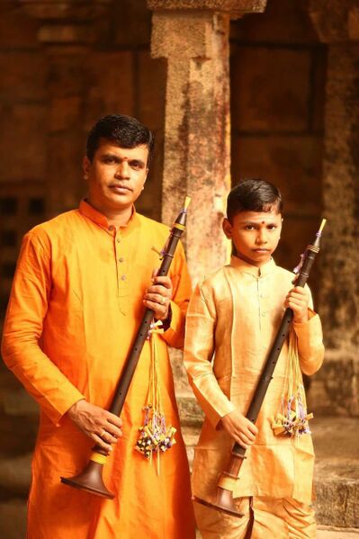 File:Idumbavanam Prakash Ilayaraja with son.jpeg
