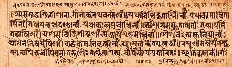 File:17th-century manuscript copy of Kalidasa's Raghuvamsa, Kavya, Sanskrit, Nepali script.jpg