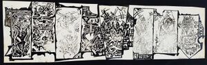 Jeeva Jyothi(B&W copy), Mural done for Sree Chitra Thirunal Hospital