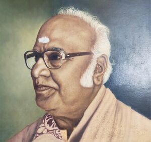 முரளி வரைந்த சீனிவாசலுவின் உருவபடம்